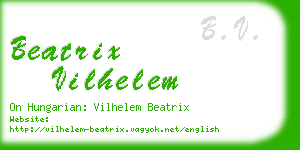 beatrix vilhelem business card